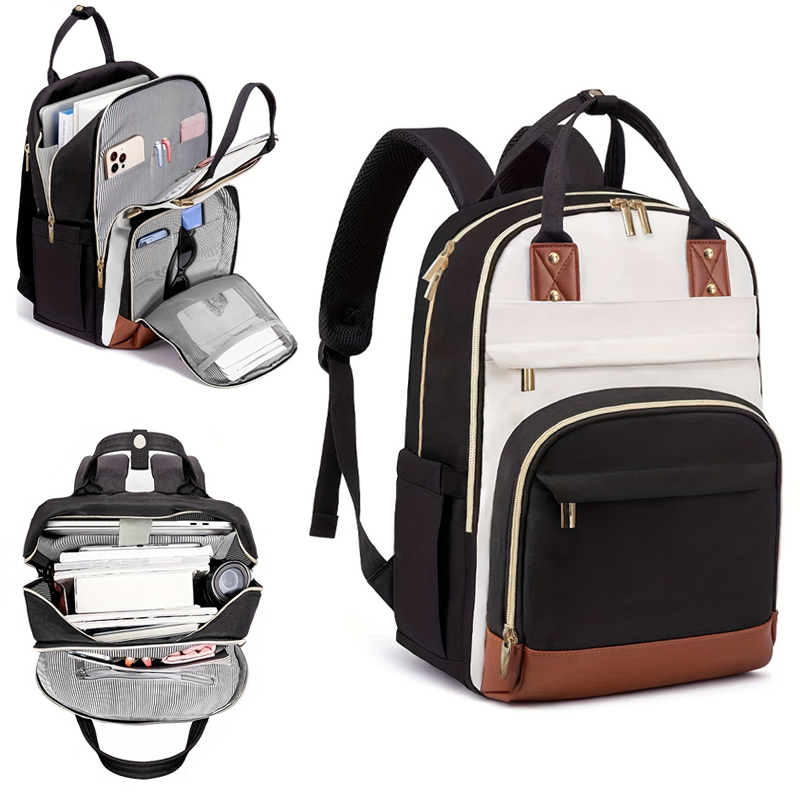 Women Bags For Laptop - Zaino da donna multicolore con tracolla