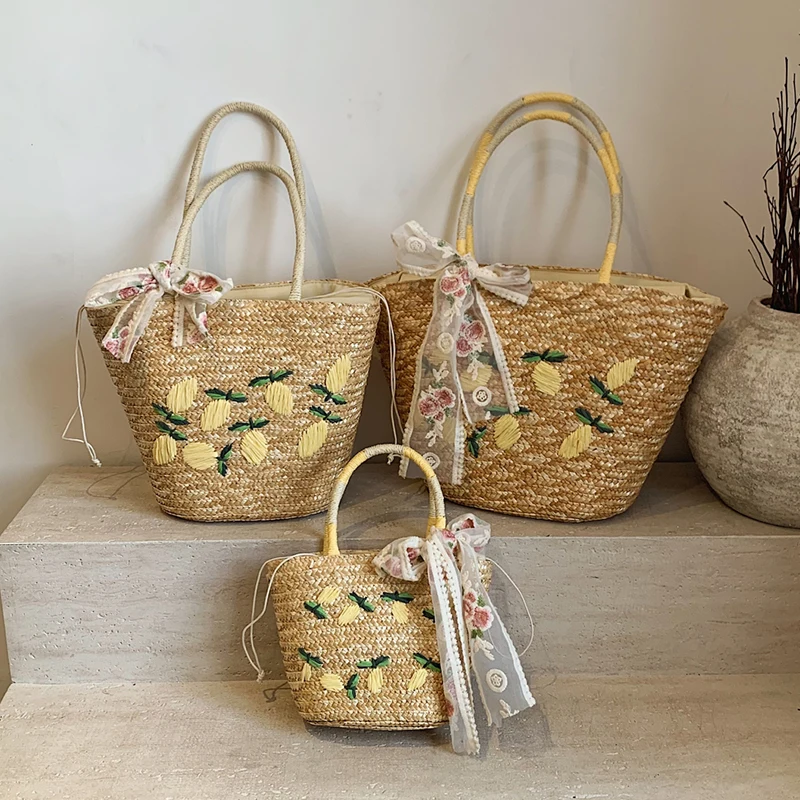 Borsa a tracolla da spiaggia d - Woven Straw Bag recensione e prezzo