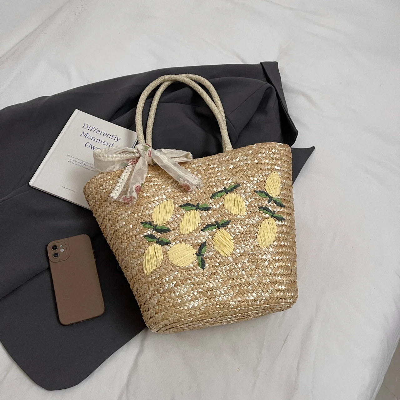 Borsa a tracolla da spiaggia d - Woven Straw Bag recensione e prezzo