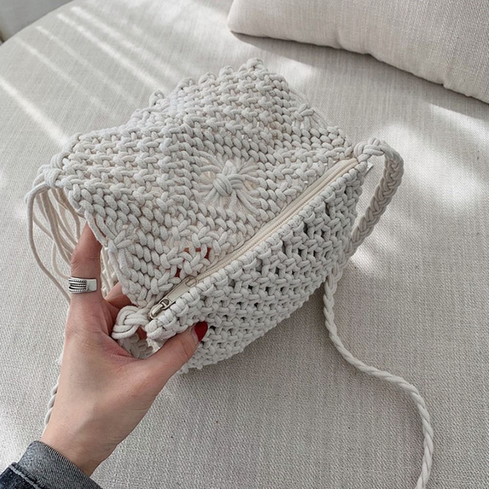 Borsa a tracolla da donna in p - Woven Straw Bag recensione e prezzo