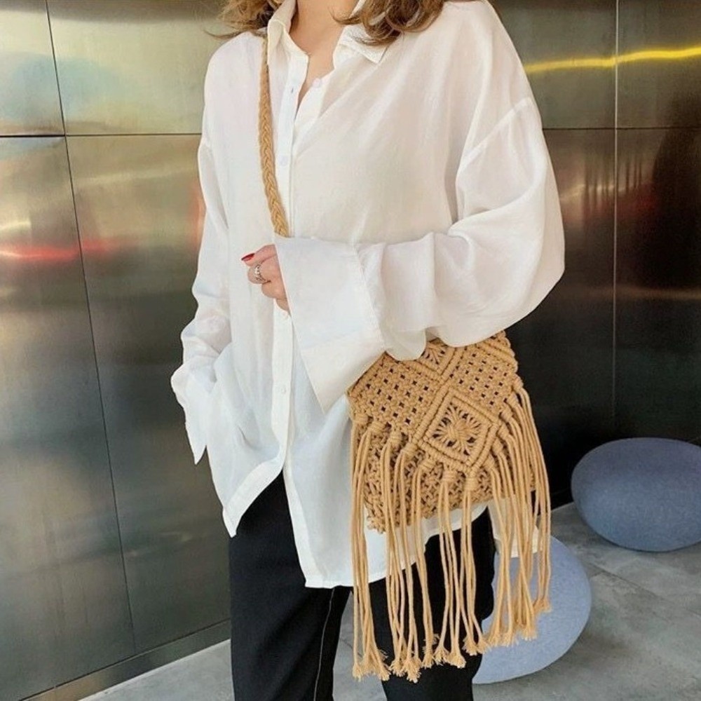 Borsa in Paglia Intrecciata St - Woven Straw Bag recensione e prezzo
