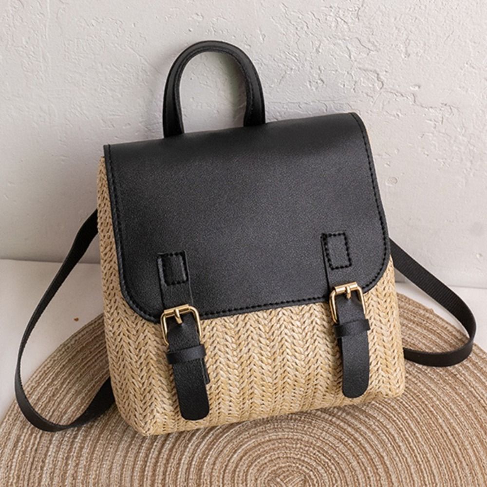 Borsa Versatile in Pelle PU e  - Woven Straw Bag recensione e prezzo