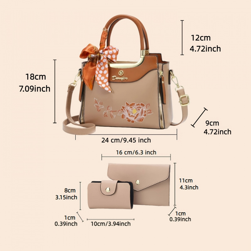 Set di 3 borse ricamate di alt - Women Bags Office recensione e prezzo