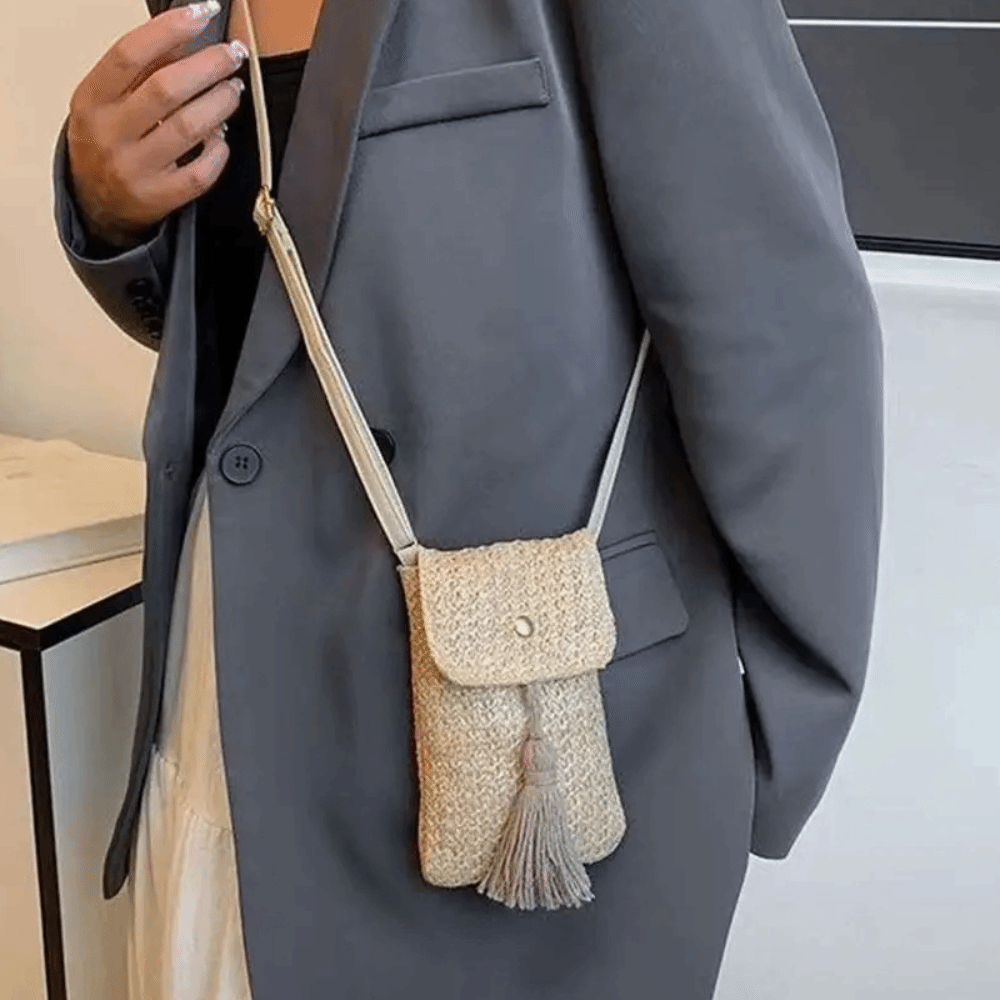 Borsa a secchiello portatile d - Woven Straw Bag recensione e prezzo