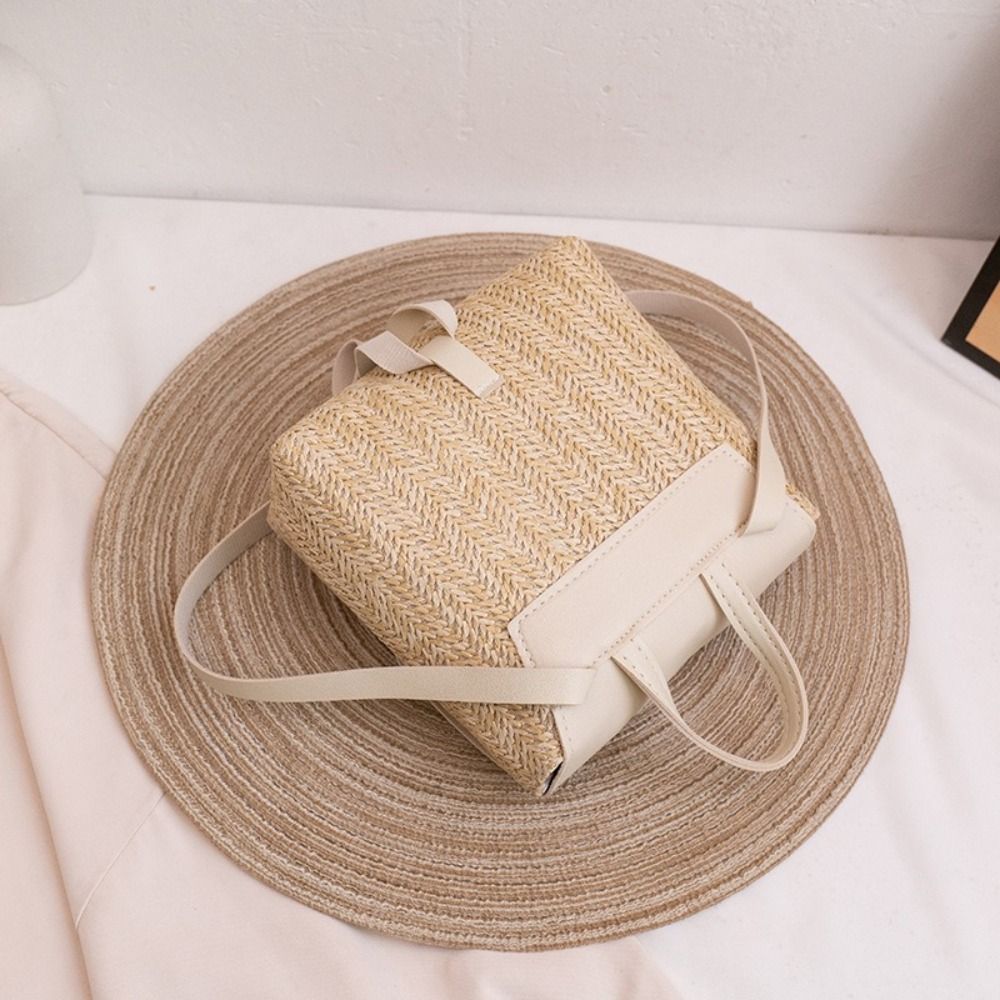 Zaino in Pelle PU e Paglia dal - Woven Straw Bag recensione e prezzo