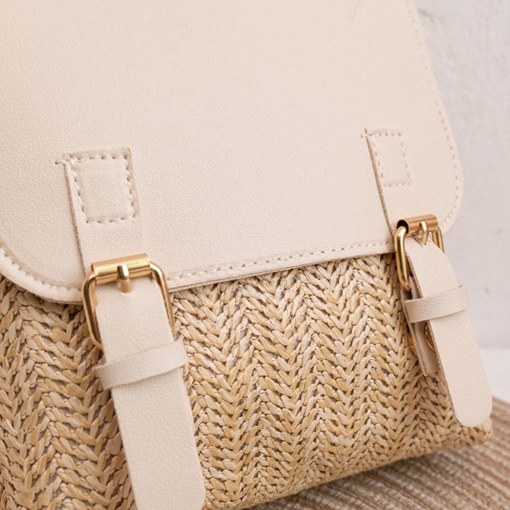 Zaino in Pelle PU e Paglia dal - Woven Straw Bag recensione e prezzo