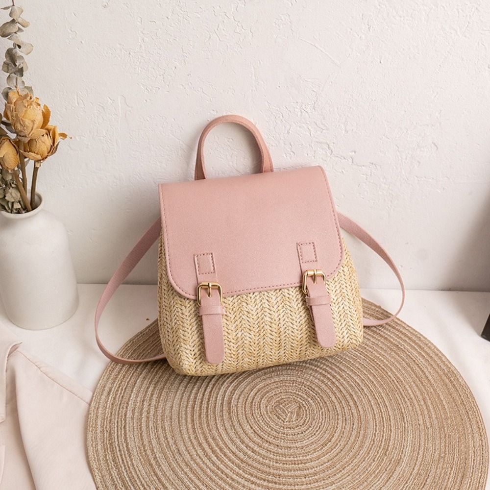 Zaino in Pelle PU e Paglia dal - Woven Straw Bag recensione e prezzo